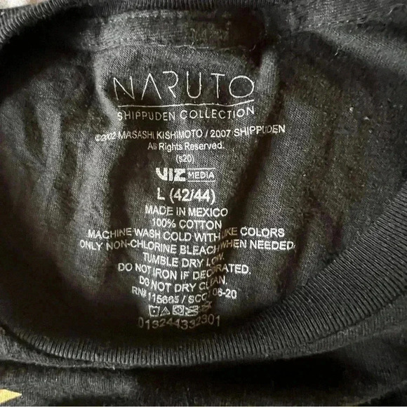 Naruto Uzumaki Shippuden Collection Graphic Tee Shirt Viz Media Anime Manga Sz L - Picture 4 of 4